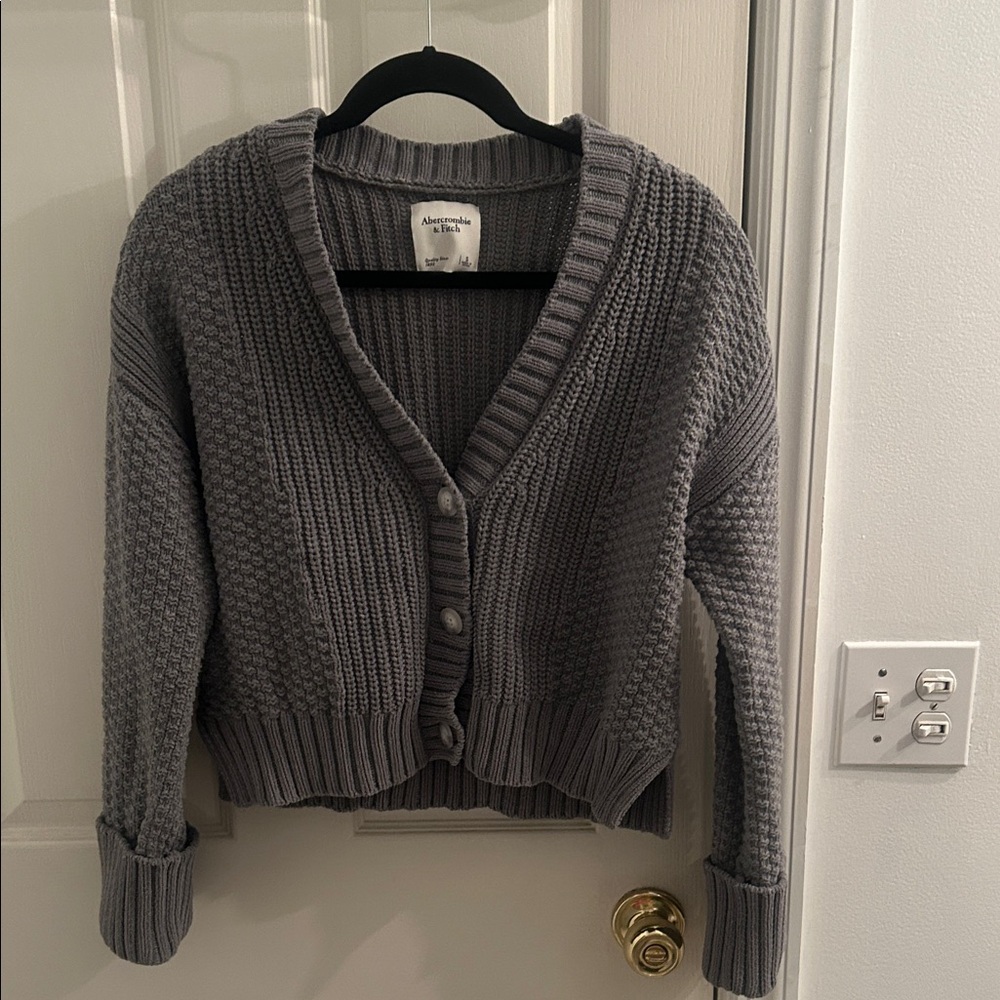 Abercrombie & Fitch Charcoal Cardigan